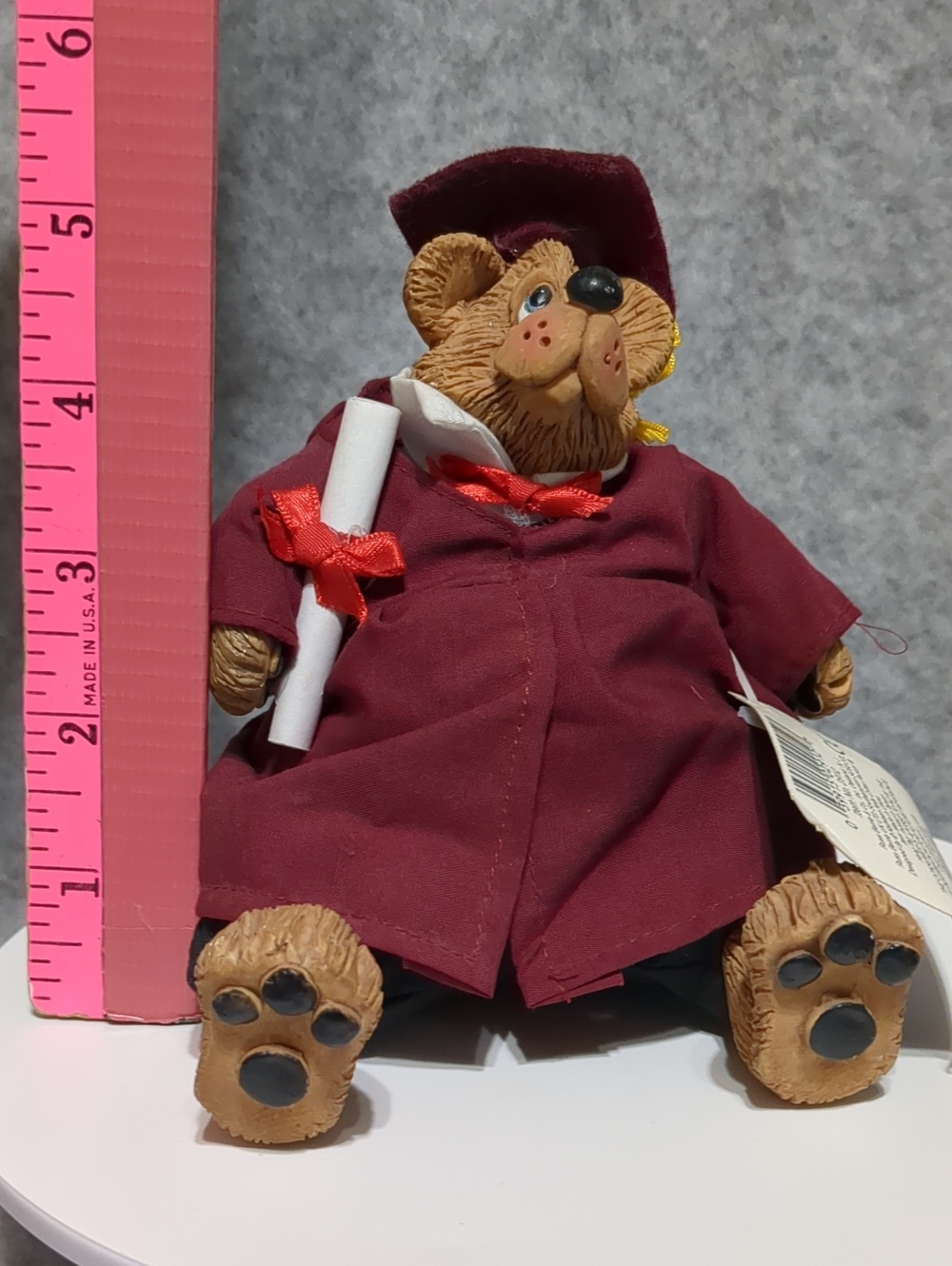Vintage Russ Graduation Bear And Frog Set Of 2 Figures NWT - Picture 6 of 10